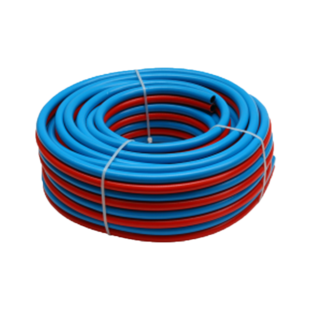 How do the inside diameter and wall thickness of welded hose affect the flow rate and pressure of gas delivery?